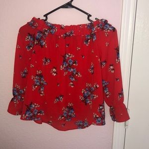Off the shoulder blouse
